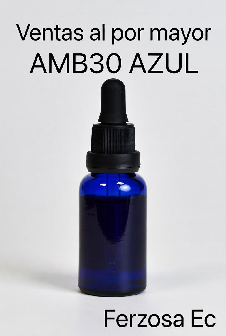 Gotero de Vidrio Azul y Pipeta de 30ml al por Mayor Desde 0.99C/u para 100 Unidades
