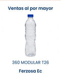 Botellas Plástica 360 MODULAR T26 con Tapa de 300ml al por Mayor desde $0.12c/u para 300 Unidades