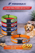 Collar para Perro Reflectivo 5cm al Por Mayor desde 0.59 para Bultos de 720 unidades
