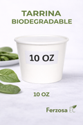 Tarrina Biodegradable de 10 onzas con Tapa al por Mayor desde 0.24c/u para 300 Unidades