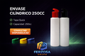 Envase Plástico Cilíndrico 250ml/cc con Tapa Quick al Por Mayor Desde $0.32 x 300 Unidades