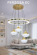LÁMPARA ANILLO TRIPLE GLOBO LED al por mayor desde $80.83 Precio para 6 Unidades
