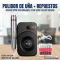 Pulidor de Uñas con Repuestos 45000 RPM Al Por Mayor Desde $24.00 c/u En Bultos 30 Unidades