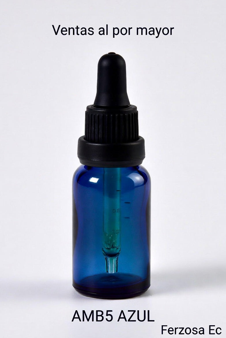 Gotero de Vidrio Azul y Pipeta de 5ml al por Mayor Desde 0.81C/u para 100 Unidades