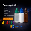 Gotero Plástico Cuenta Gotas 30ml/cc al Por Mayor Desde $0.19 x 300 Unidades