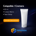 Colapsible Cremero Plástico 60ml/cc Tapa Distop al Por Mayor Desde $0.43 x 300 Unidades