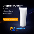 Colapsible Cremero Plástico 200ml/cc Tapa Distop al Por Mayor Desde $0.63 x 300 Unidades
