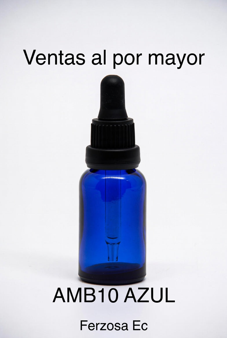 Gotero de Vidrio Azul y Pipeta de 10ml al por Mayor Desde 0.83C/u para 100 Unidades