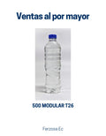 Botellas Plástica 500 MODULAR T26 (15 GR) con Tapa de 500ml al por Mayor desde $0.12c/u para 300 Unidades