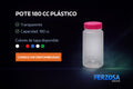 Pote Envase Plástico Polietileno 180 ml/cc al Por Mayor Desde $0.30 x 300 Unidades