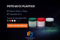 Pote Envase Plástico Polietileno 60 ml/cc al Por Mayor Desde $0.25 x 300 Unidades
