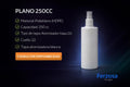 Envase Botella Plástica Plano Spray 250ml/cc al Por Mayor Desde $0.62 x 300 Unidades