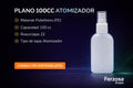 Envase Botella Plástica Plano Spray 100ml/cc al Por Mayor Desde $0.51 x 300 Unidades