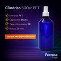 Envase Botella Plástica Cilíndrico PET spray 500ml/cc al Por Mayor Desde $0.71 x 300 Unidades