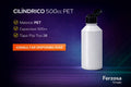 Envase Botella Plástica Cilíndrico PET Fliptop 500ml/cc al Por Mayor Desde $0.42 x 300 Unidades