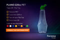 Envase Botella Plástica Plano PET Fliptop 220ml/cc al Por Mayor Desde $0.38 x 300 Unidades