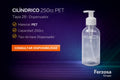 Envase Botella Plástica Cilíndrico PET Dispensador 250ml/cc al Por Mayor Desde $0.63 x 300 Unidades