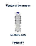Botellas Plástica 500 CRISTAL T1881 (15 GR) con Tapa de 500ml al por Mayor desde $0.13c/u para 300 Unidades