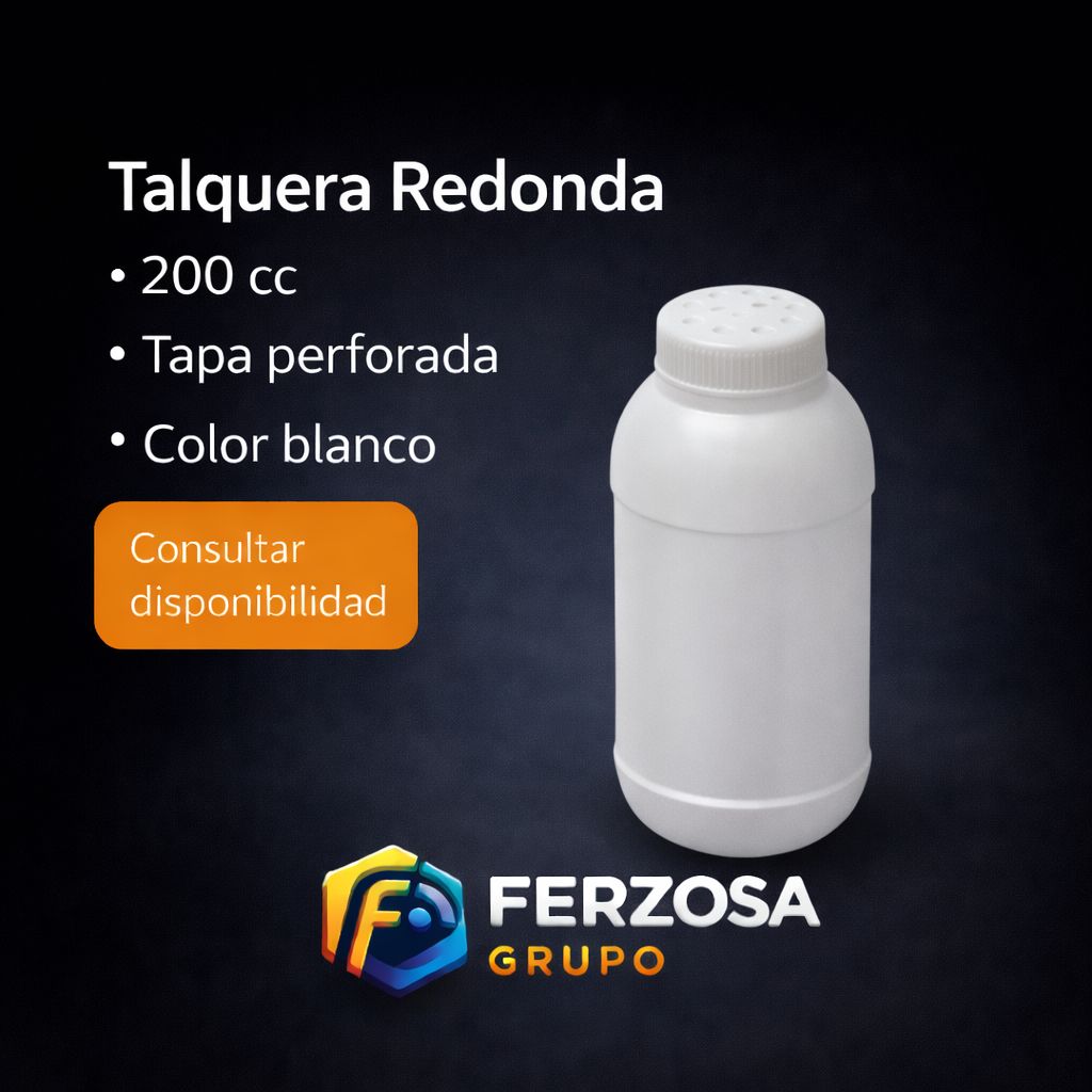 Talquero Perforado Envase Plástico 200Cc al Por Mayor Desde $0.30 x 300 Unidades