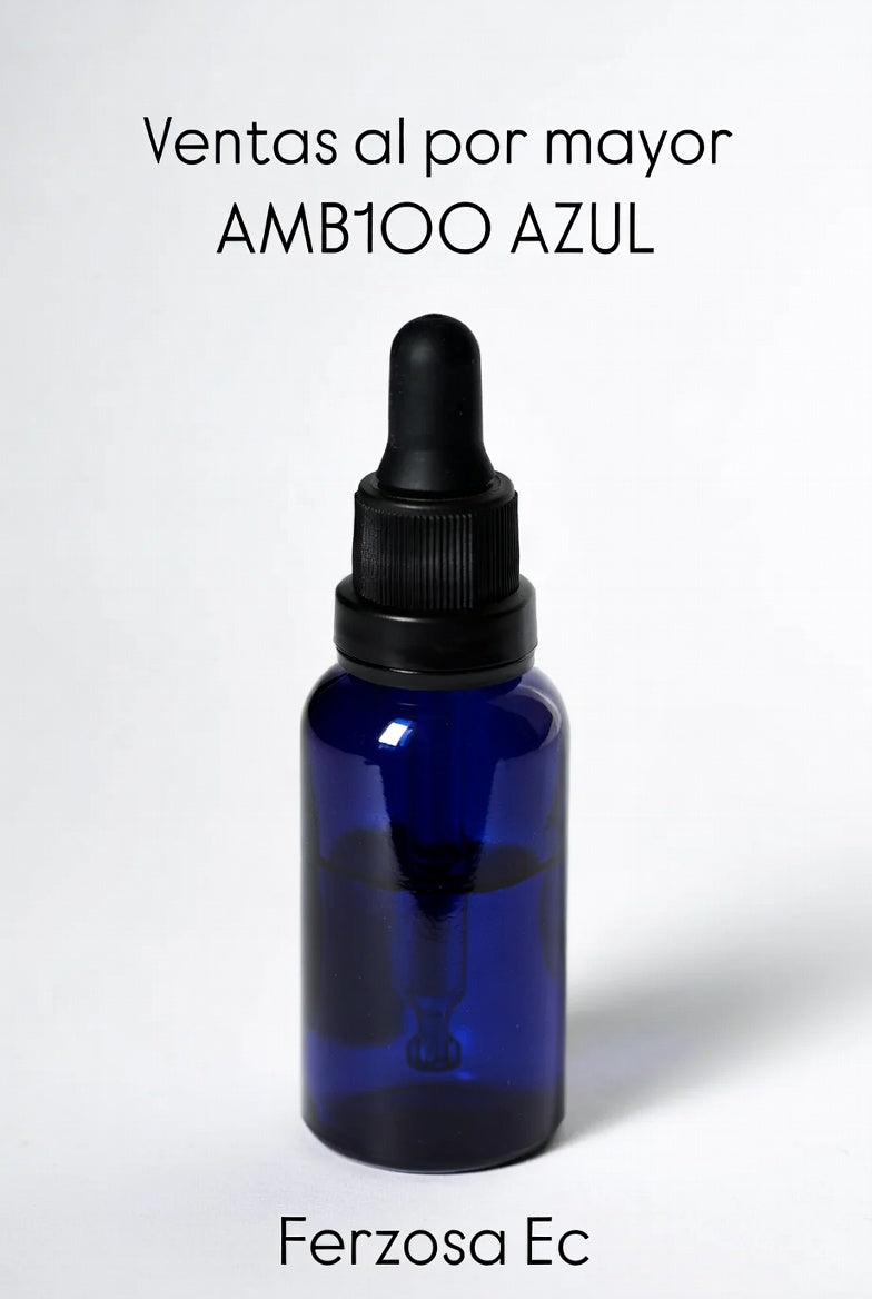 Gotero de Vidrio Azul y Pipeta de 100ml al por Mayor Desde 1.35C/u para 100 Unidades